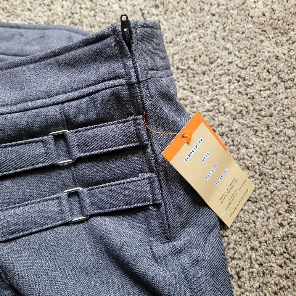 NWT French Toast Girls Skirt 8 Gray Pleated School Wear Collegiate SX9103-J-8